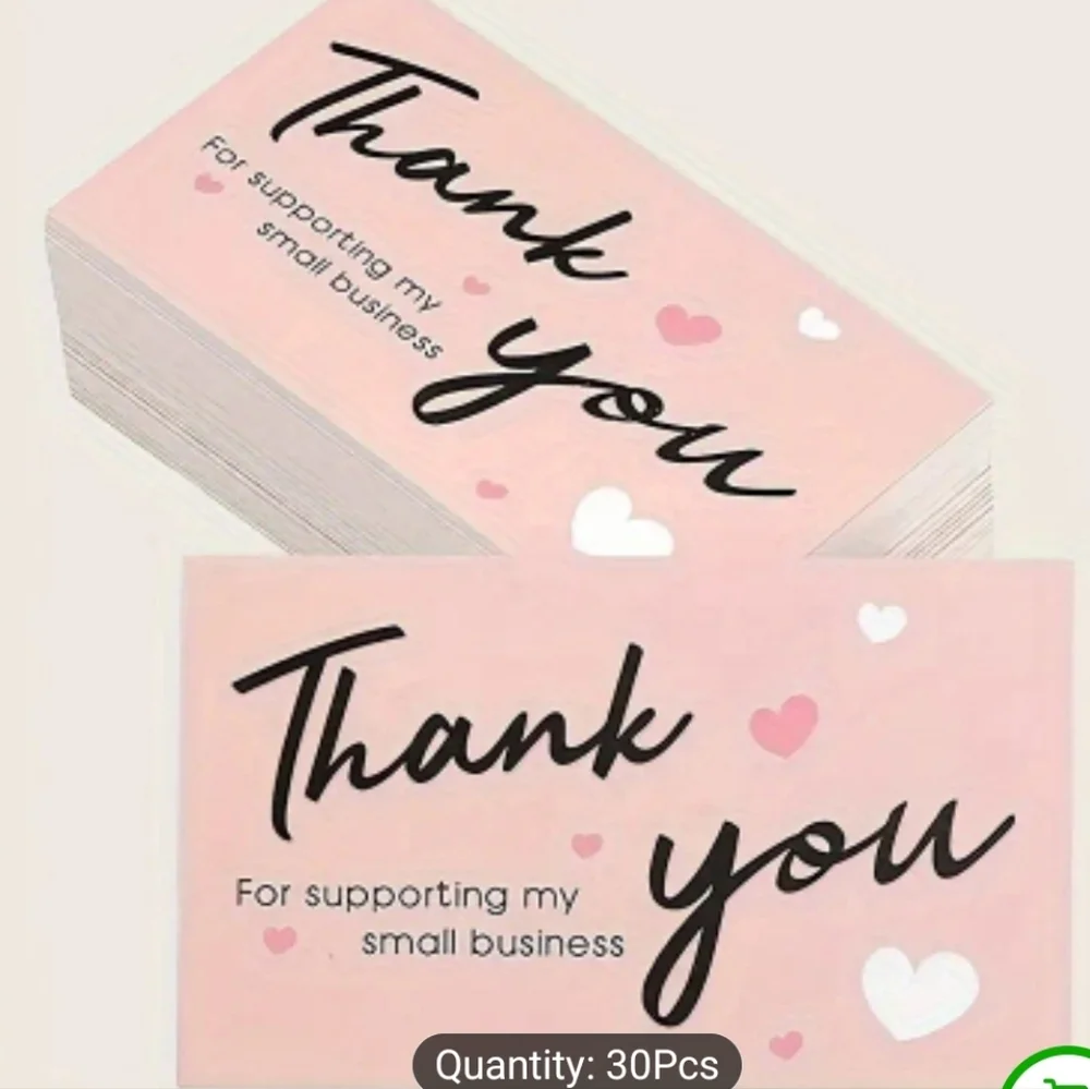 30 Thank You Cards New